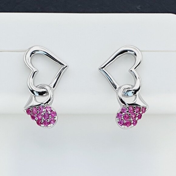 "925 sterling silver luxury CZ earrings for women/girls, Best for gift, RJUS2240 - Picture 1 of 10